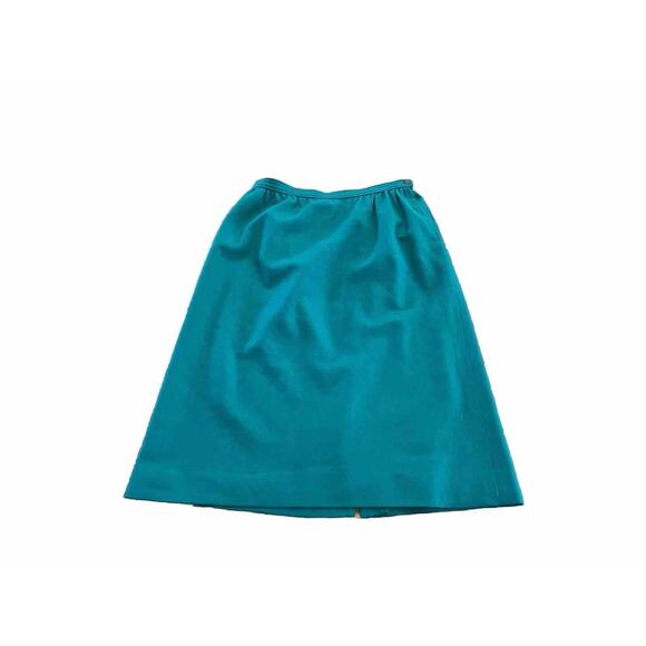 Vintage Pendleton Miss Womens Green 100% Virgin Wool Skirt Size 16 - Picture 1 of 8